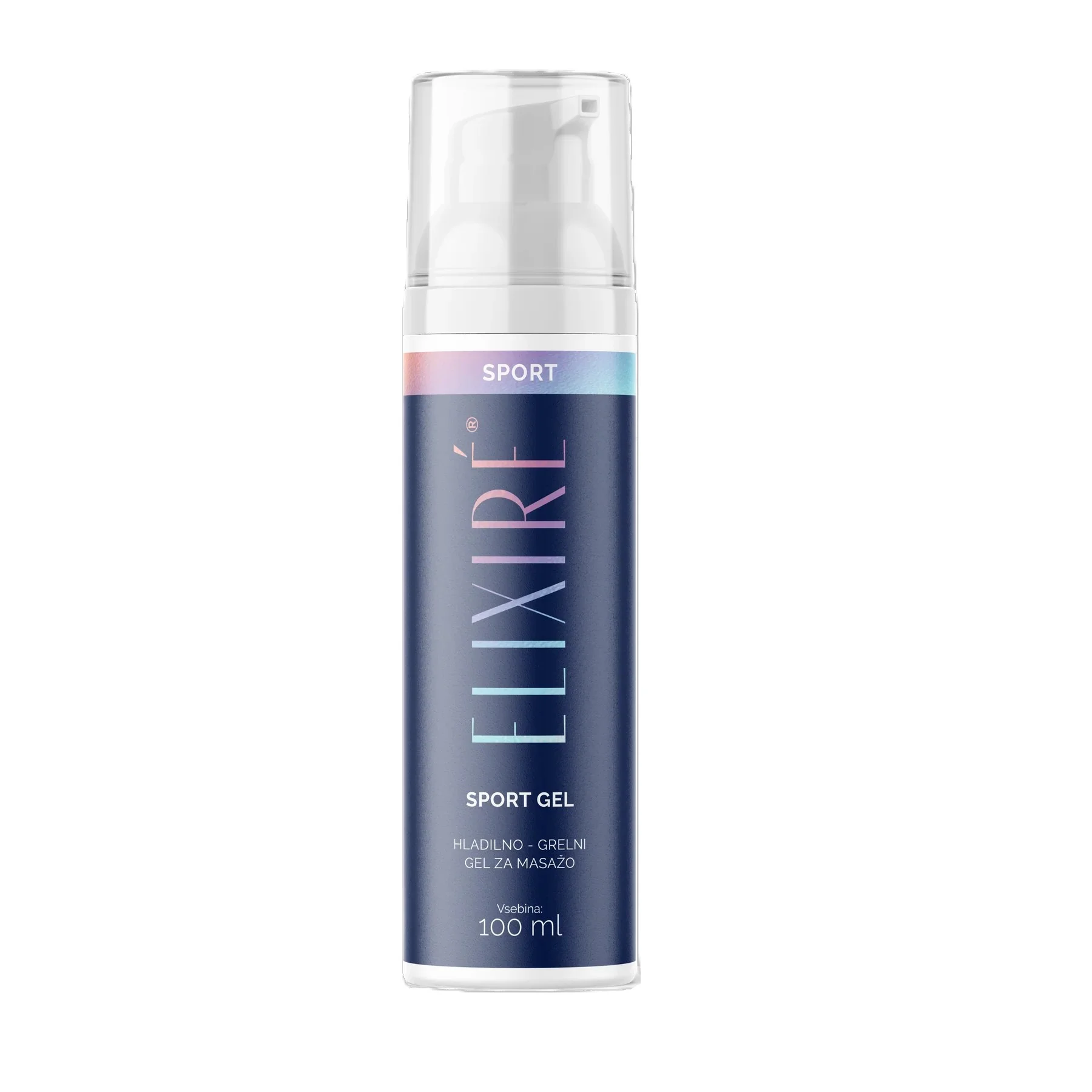 Sport gel, cooling-heating massage gel in Airless tube