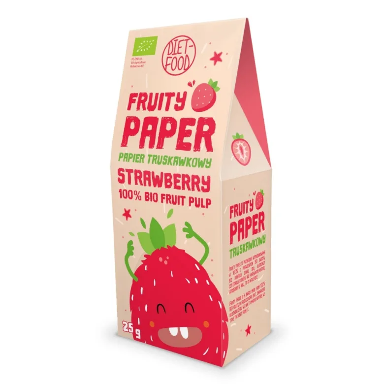 100% bio strawberry fruity paper