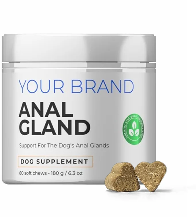 Dog Anal Gland Support Soft Chews with Flaxseed and Pumpkin
