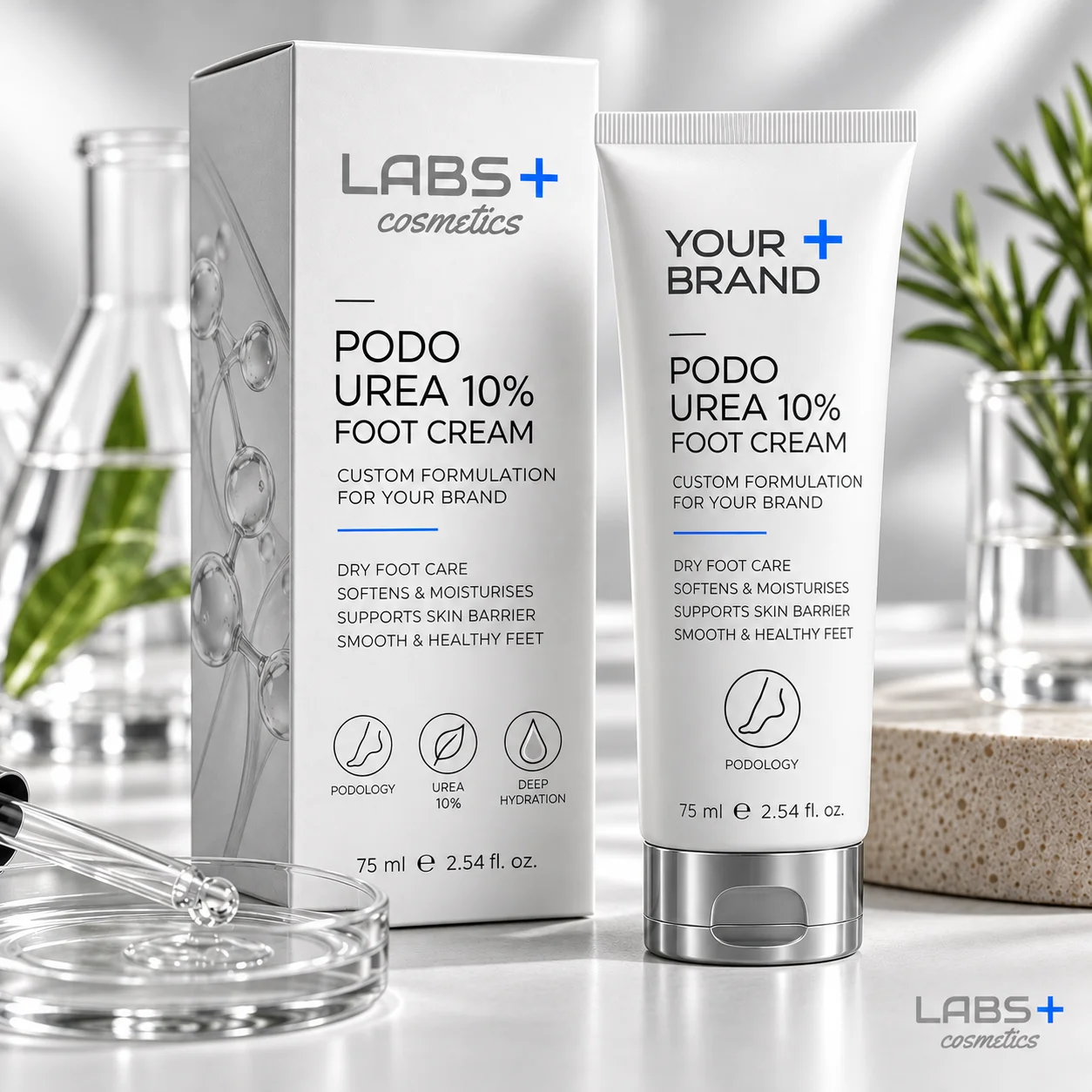 Foot Cream with 10% Urea for Dry and Rough Skin